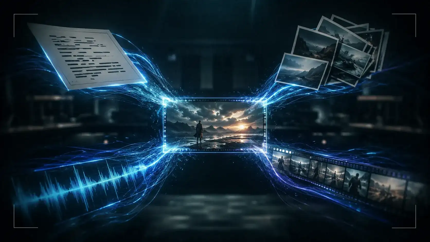 Seedance 2.0 multimodal control fusing text, image, audio and video references into a single cinematic shot