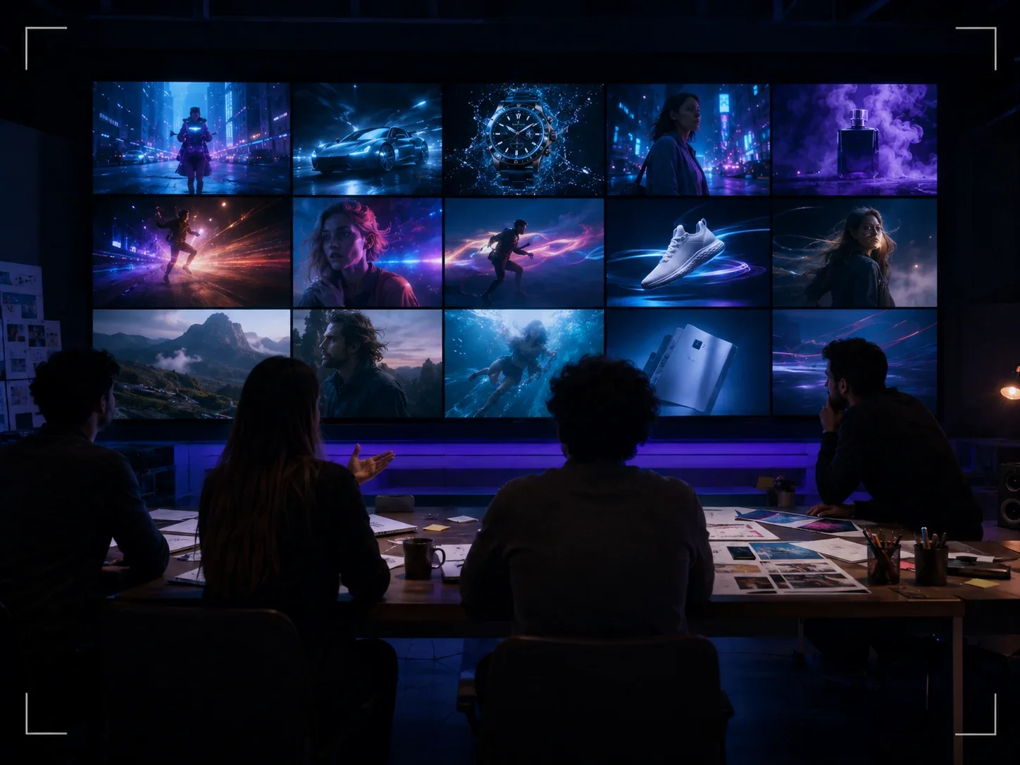 A marketing campaign video generated from a text to video prompt