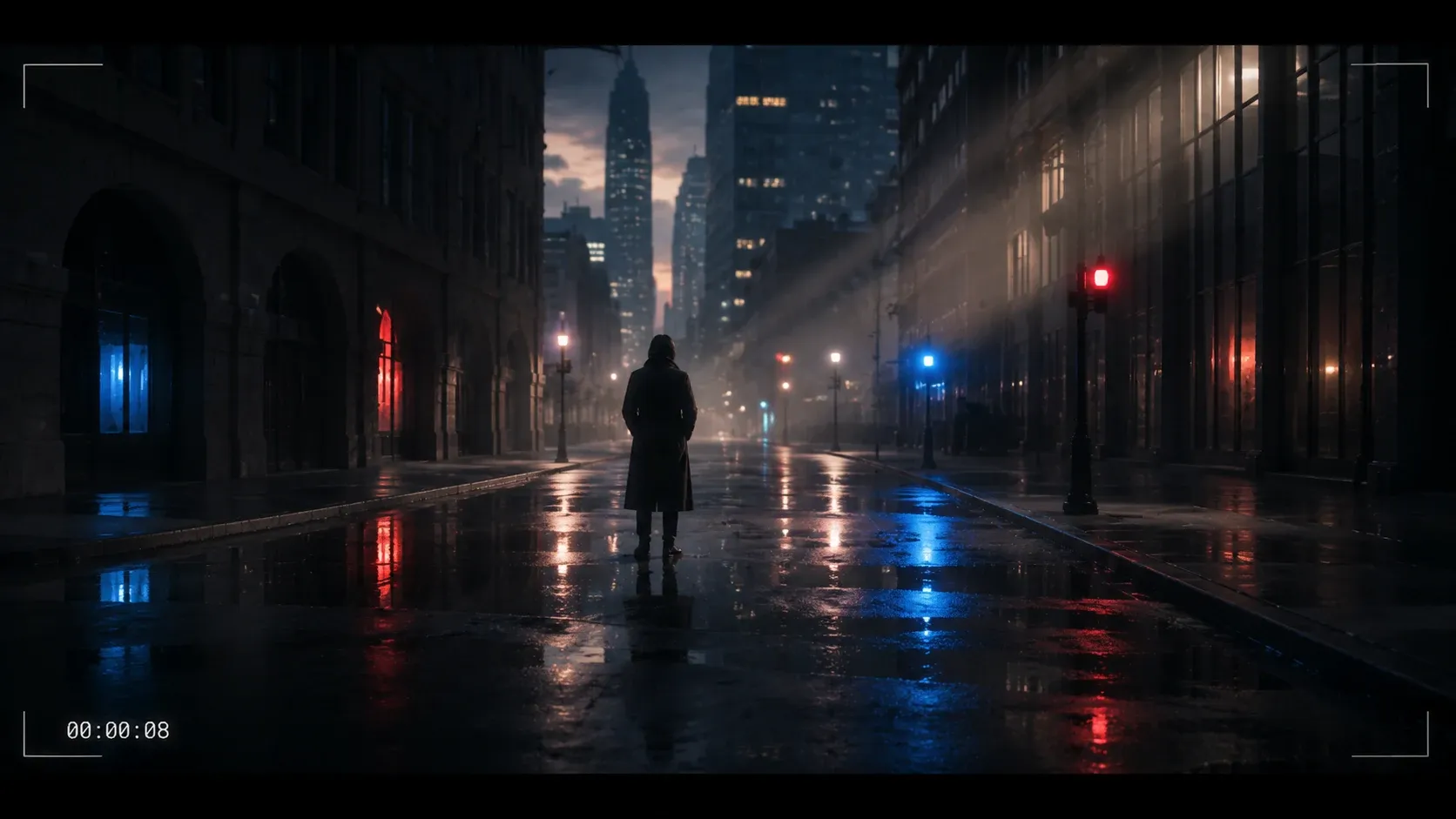 A cinematic landscape text to video prompt example