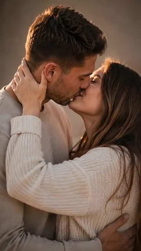 AI キス (再会) — AI video effect sample clip